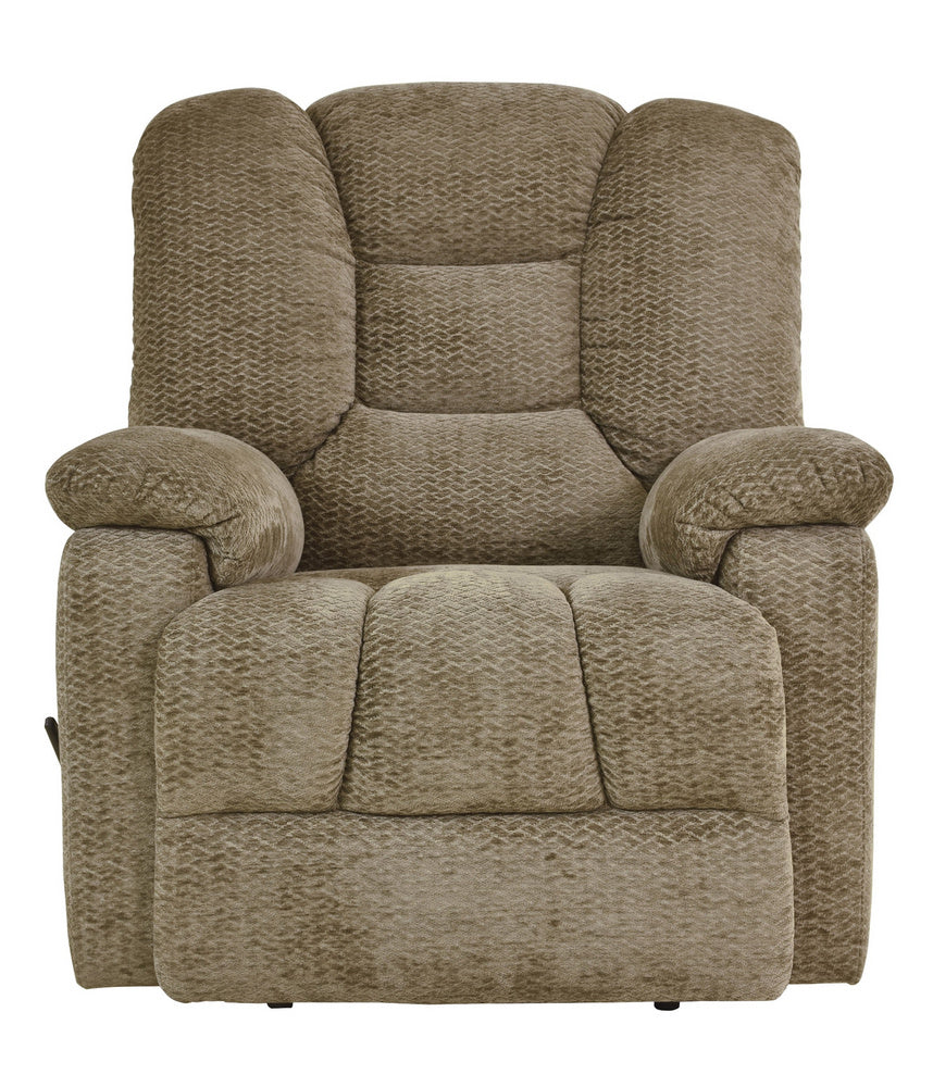 Kaylene Brown Chenille Fabric Manual Recliner