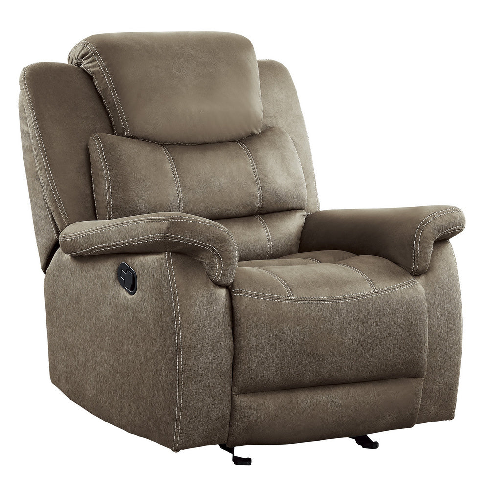 Shola Chocolate Fabric Manual Recliner