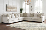 Rawcliffe 3-Pc Parchment Fabric Sectional