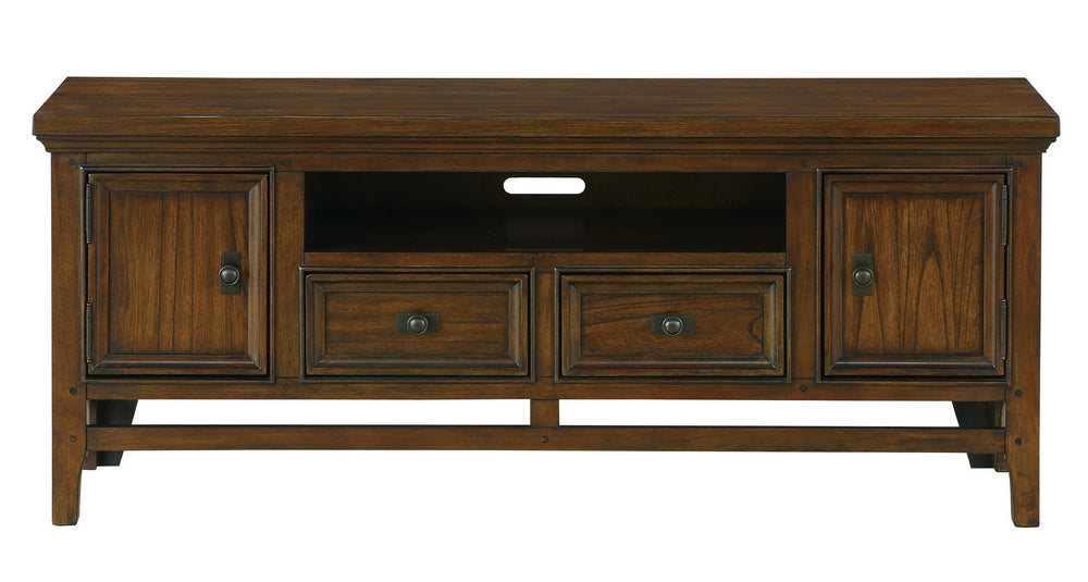 Frazier Park Brown Cherry Wood Small TV Stand