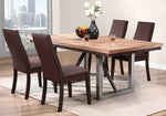 Spring Creek 5-Pc Natural Walnut/Espresso Dining Table Set