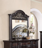 Allison Dark Brown Wood Frame Mirror