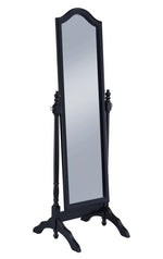 Isolda Black Wood Cheval Mirror