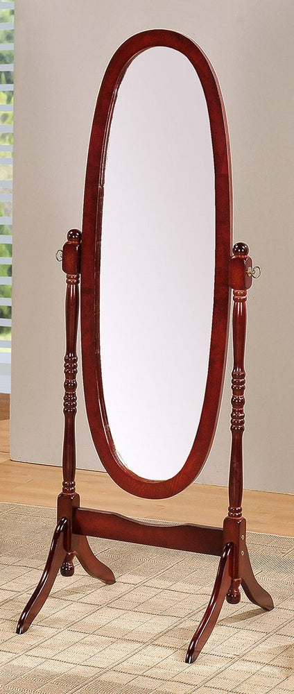 Bailee Cherry Wood Frame/Glass Floor Mirror