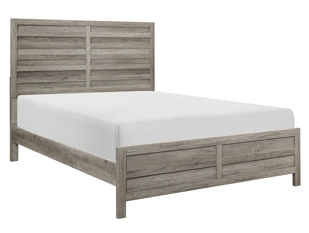 Mandan Gray Wood Cal King Bed