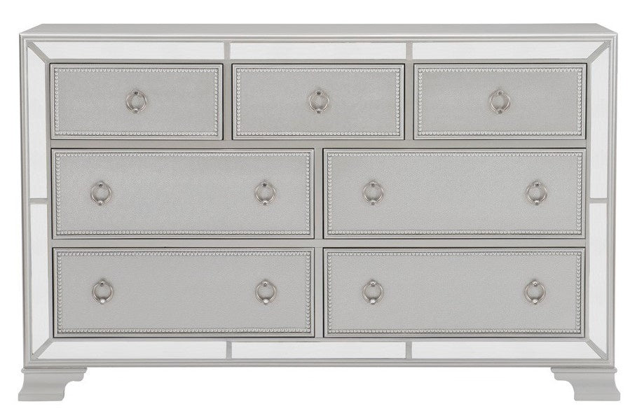 Avondale Silver Wood 7-Drawer Dresser