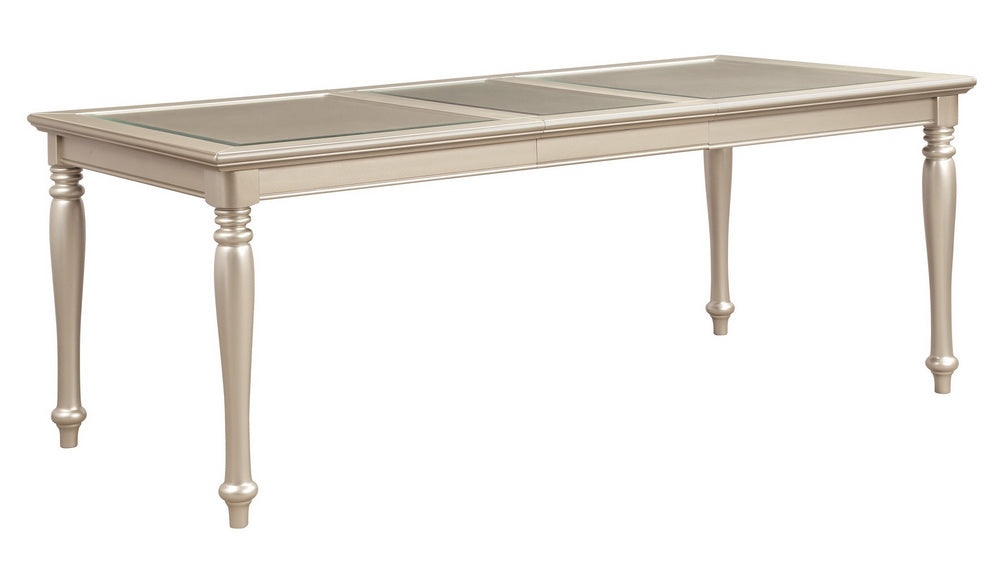 Celandine Silver Wood Extendable Dining Table