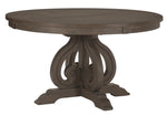 Toulon Wire Brushed Dark Pewter Round Dining Table