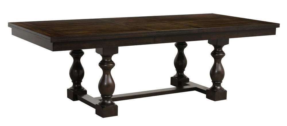 Yates Burnish Dark Oak Wood Extendable Dining Table