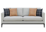 Apperson Light Grey Woven Texture 2-Seat Sofa