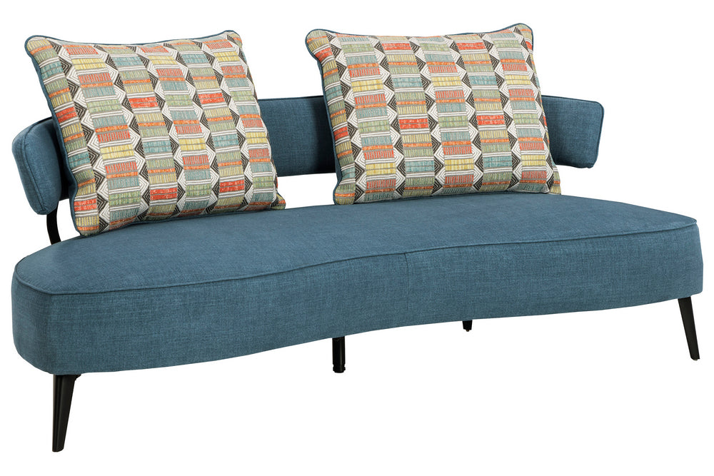 Hollyann Blue Fabric RTA Sofa