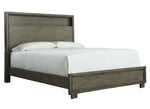 Arnett Gray Wood King Bookcase Bed