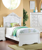 Estrella White Pine Wood Twin Bed