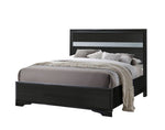 Naima Black Acrylic/Wood Full Bed