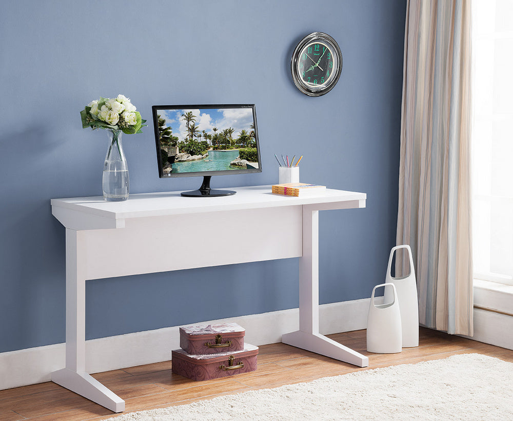 Giada White Wood Writing Desk