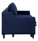 Adelia Navy Velvet Fabric Convertible Studio Sofa