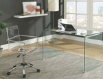 Amaturo Clear Acrylic Office Chair with Chrome Base