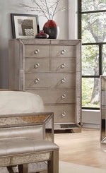 Ava Silver Bronze Finish Wood Chest