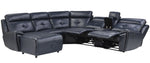 Avenue 6-Pc Navy LAF Modular Manual Recliner Sectional