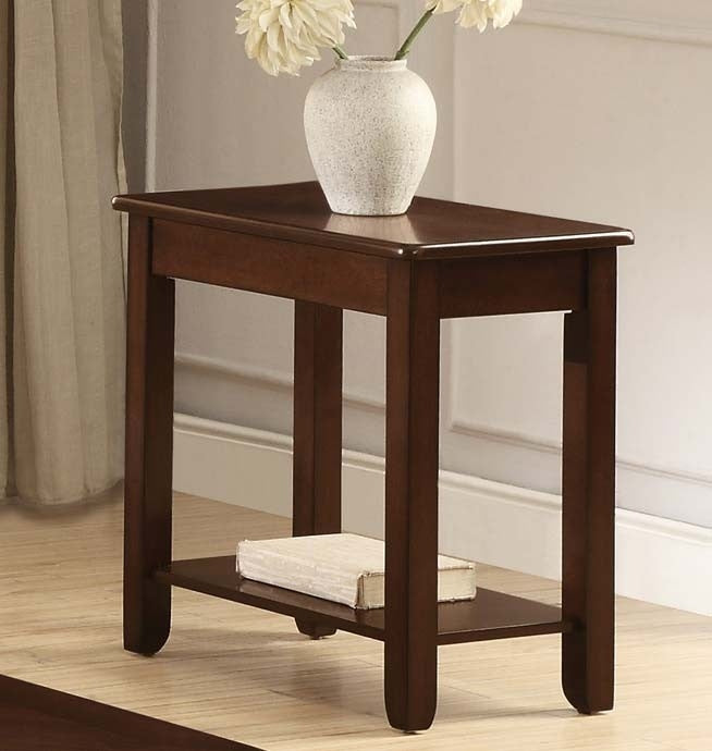 Ballwin Brown Wood Chairside Table