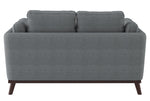 Bedos Gray Fabric Loveseat