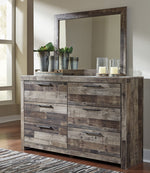 Derekson Multi Gray Wood Dresser Mirror