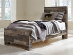 Derekson Multi Gray Wood Twin Panel Bed