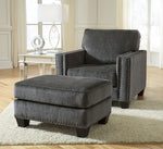 Gavril Gray Chenille Chair