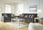 Gavril Gray Chenille Sofa (Oversized)