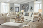 Haisley Ivory Fabric Loveseat