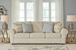 Haisley Ivory Fabric Sofa (Oversized)