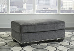 Locklin Carbon Fabric Ottoman