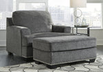 Locklin Carbon Fabric Ottoman