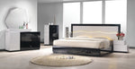 Berlin Black & White King Bed (Oversized)