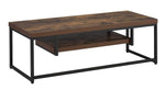 Bob Weathered Oak Wood TV Stand with Shelf