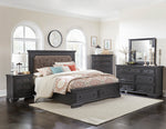 Bolingbrook Charcoal Wood Cal King Bed (Oversized)