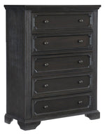 Bolingbrook Charcoal Wood 5-Drawer Chest