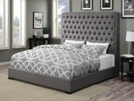 Camille 5-Pc Grey/Metallic Mercury Cal King Bedroom Set