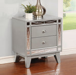 Camille 5-Pc Grey/Metallic Mercury Cal King Bedroom Set