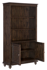 Cardano Driftwood Charcoal Wood Bookcase