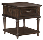 Cardano Driftwood Charcoal Wood End Table