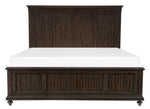 Cardano Driftwood Charcoal Wood King Bed