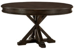 Cardano Driftwood Charcoal Wood Round Dining Table