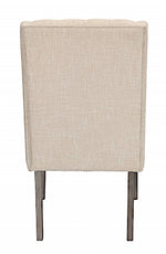 Carlie 2 Beige Linen Fabric Side Chairs