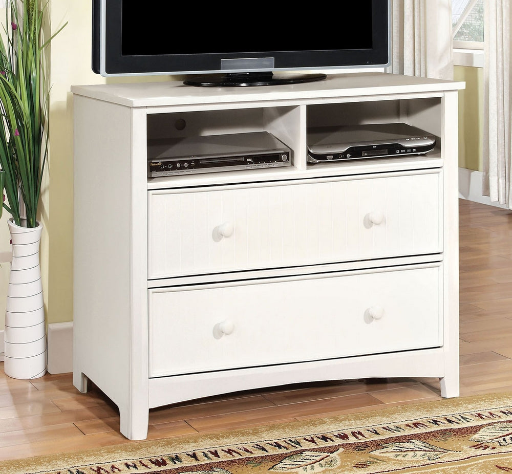 Omnus White Wood Media Chest