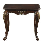 Croydon Cherry with Gold Tipping Wood End Table