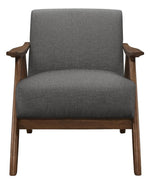 Damala Gray Fabric Accent Chair