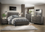 Davi Gray Wood 2-Drawer Nightstand