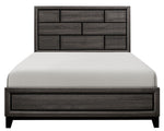 Davi Gray Wood Full Bed