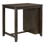 Daye 3-Pc Brown Cherry Wood Counter Height Table Set